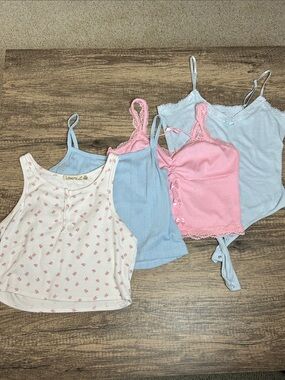 Bundle of Four Pastel Tank Tops